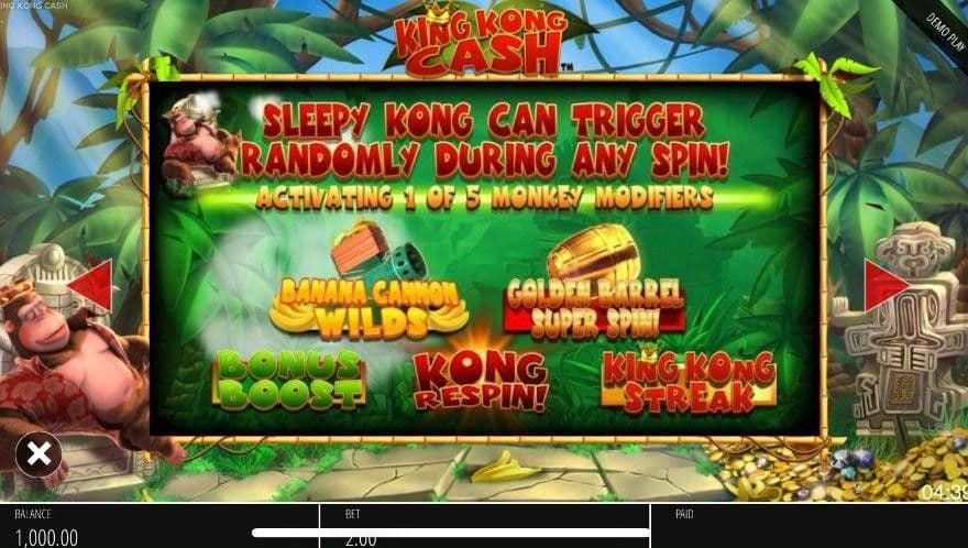 Sleepy Kong Modifiers