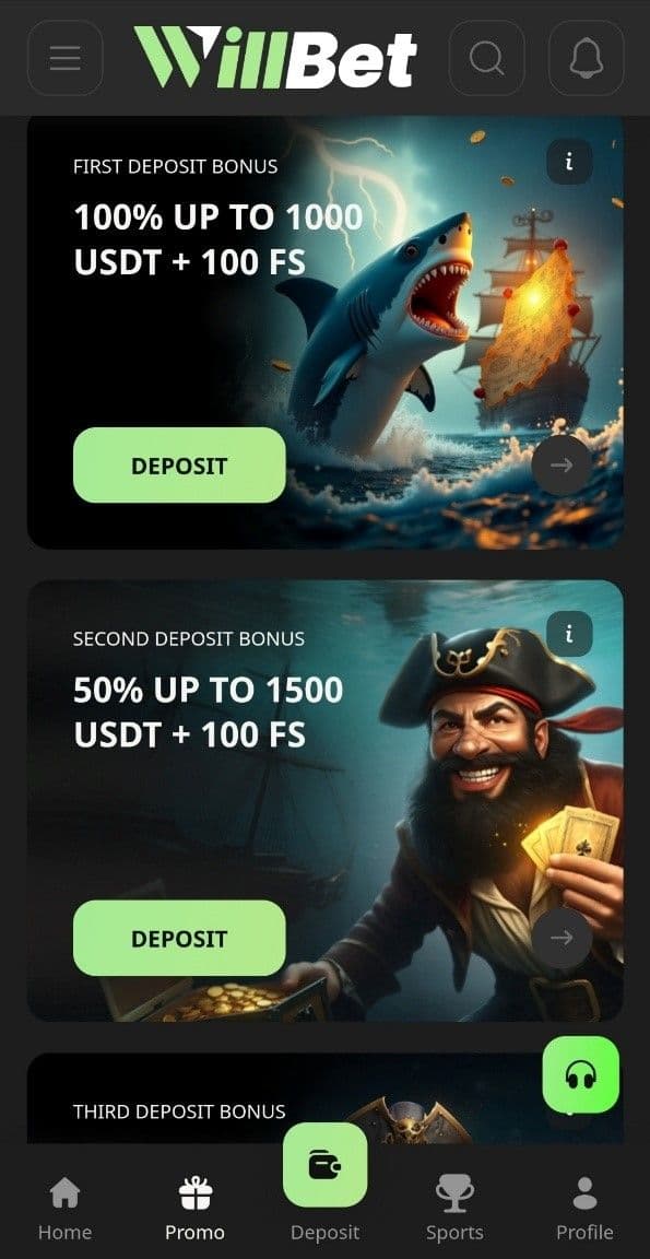 Sports and Casino Welcome Bonus Willbet