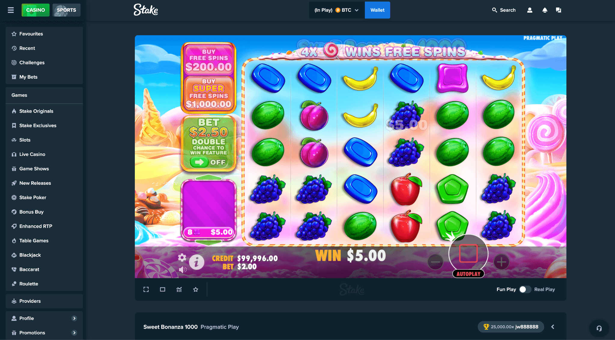 Stake.com User Experience