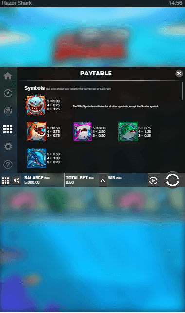 Start by setting your bet size