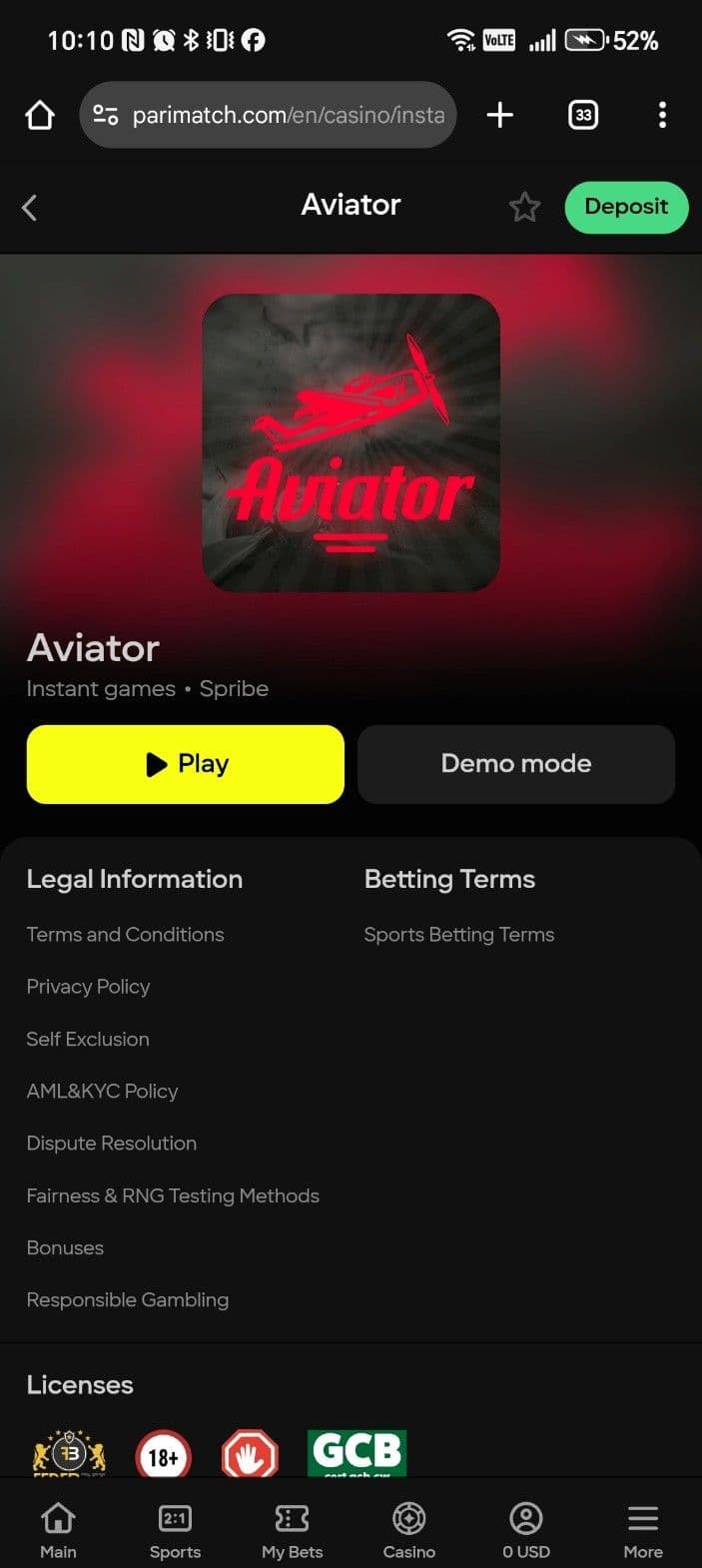 Tap the game to launch it