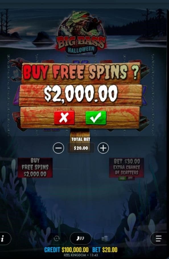 The Buy Free Spins feature 