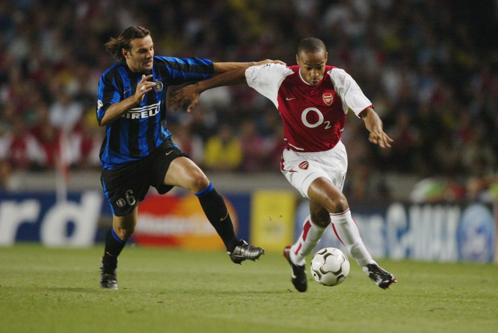 Thierry Henry and Cristiano Zanetti