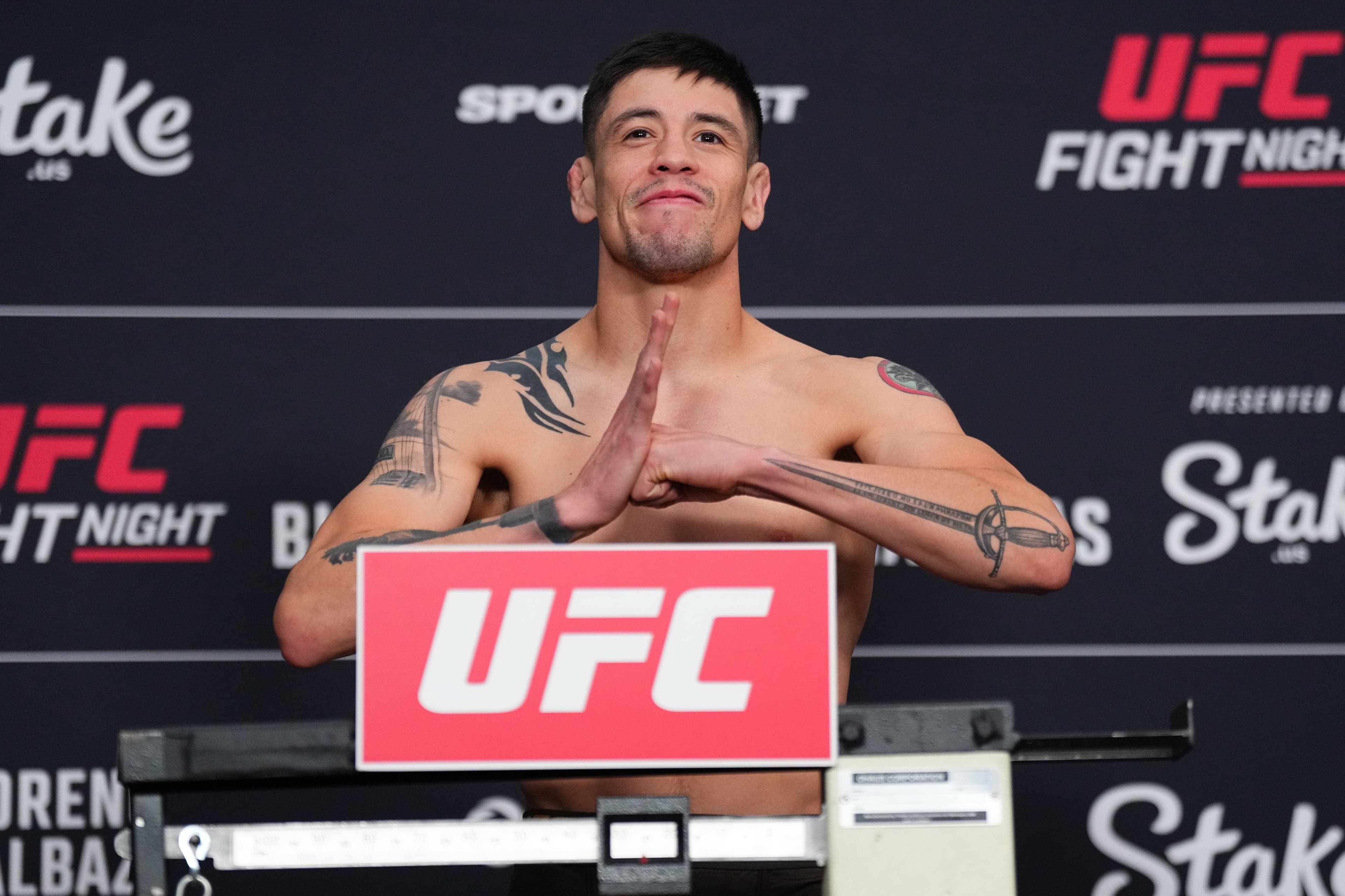 UFC Fight Night Moreno v Albazi Official Weigh-in