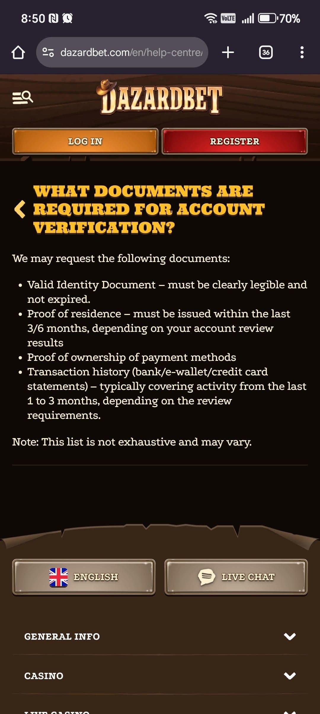 Verification & KYC Requirements