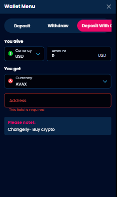 Wagered Casino Deposit Methods