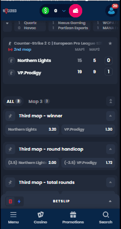 Wagered Casino Esports Betting Review 