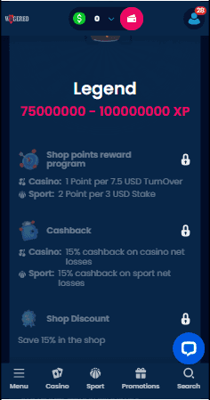 Wagered Casino VIP Club & Loyalty Program