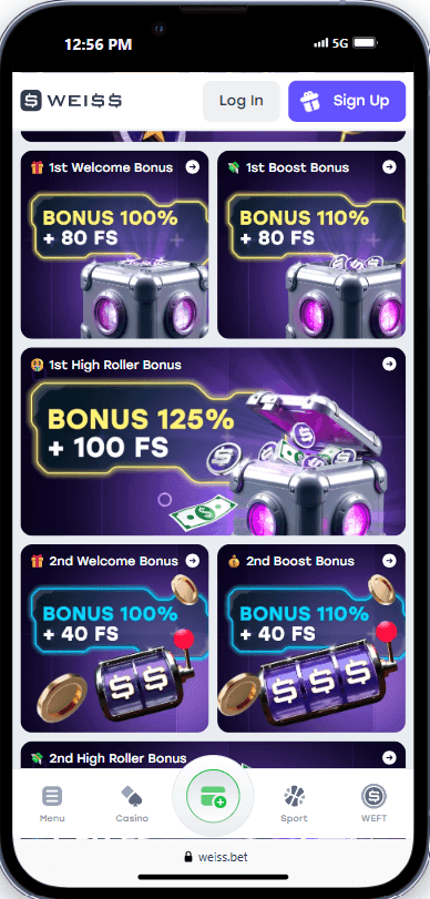 Weiss Casino Deposit Bonuses 