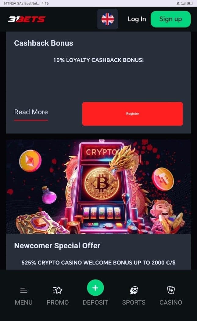 Welcome bonus 