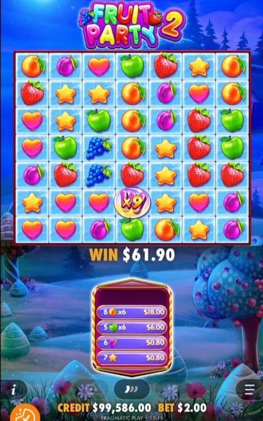 Wild Multiplier Orbs fruit party 2