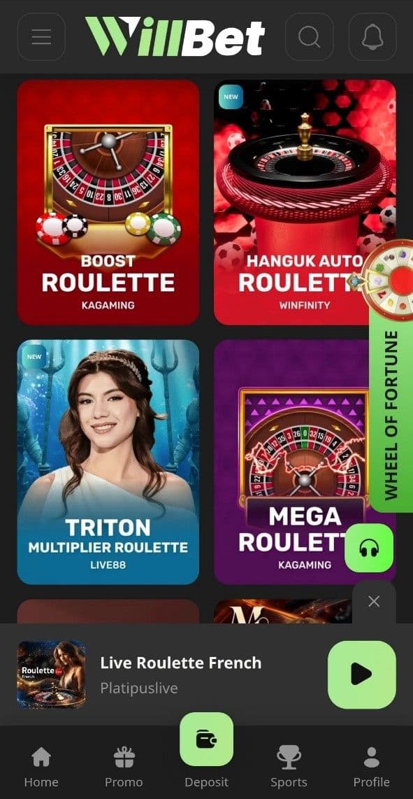Willbet Poker 