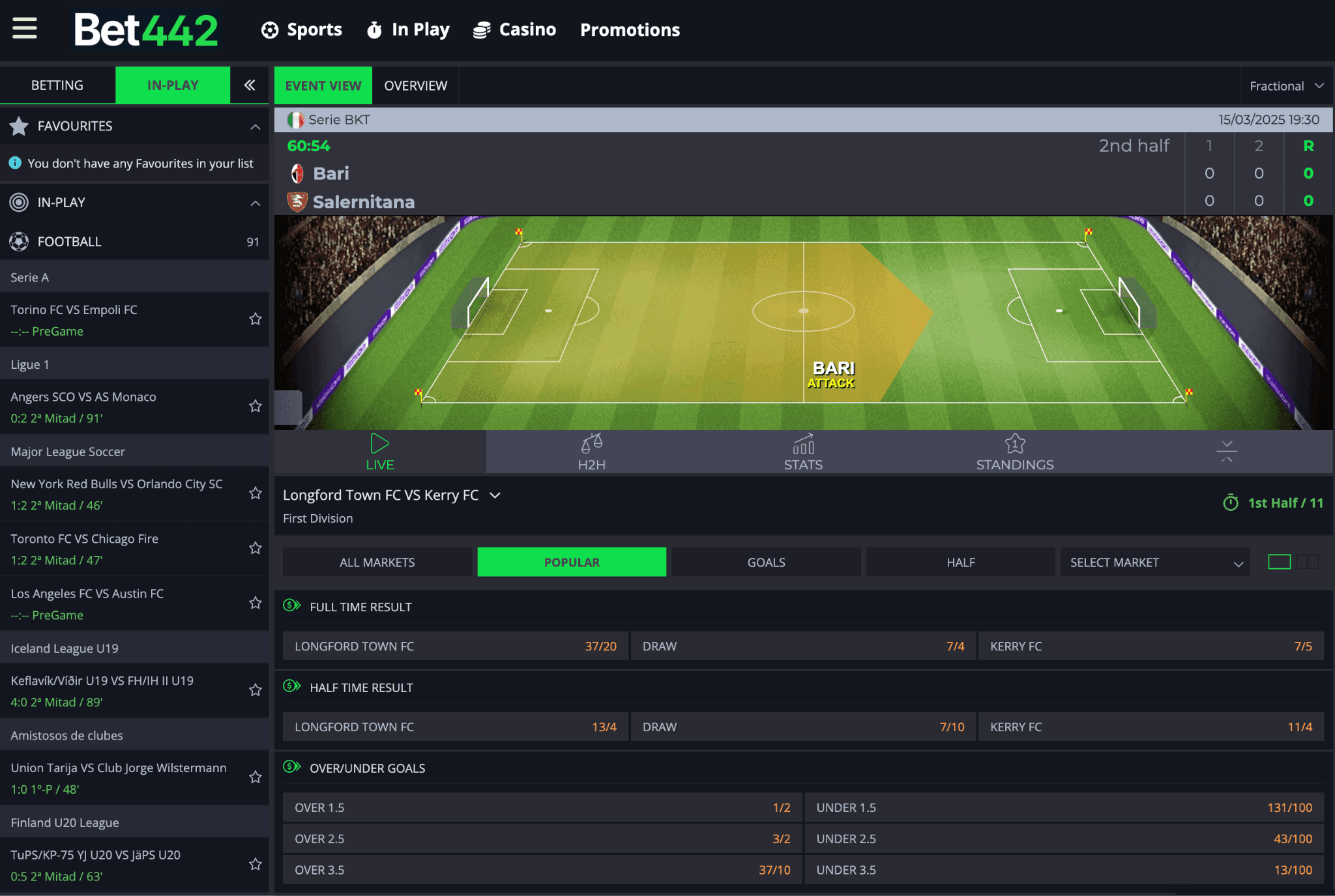 Bet442 Live Betting & Streaming