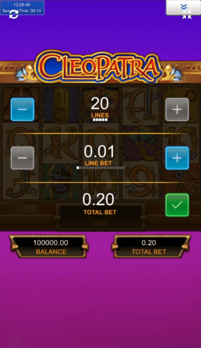 cleopatra Betting Range.png
