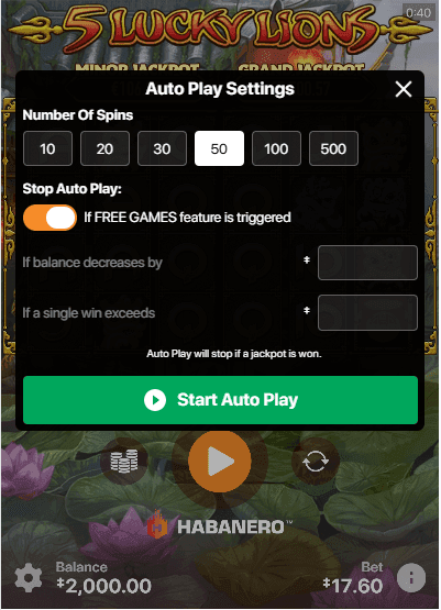 you can use the short-run autoplay option