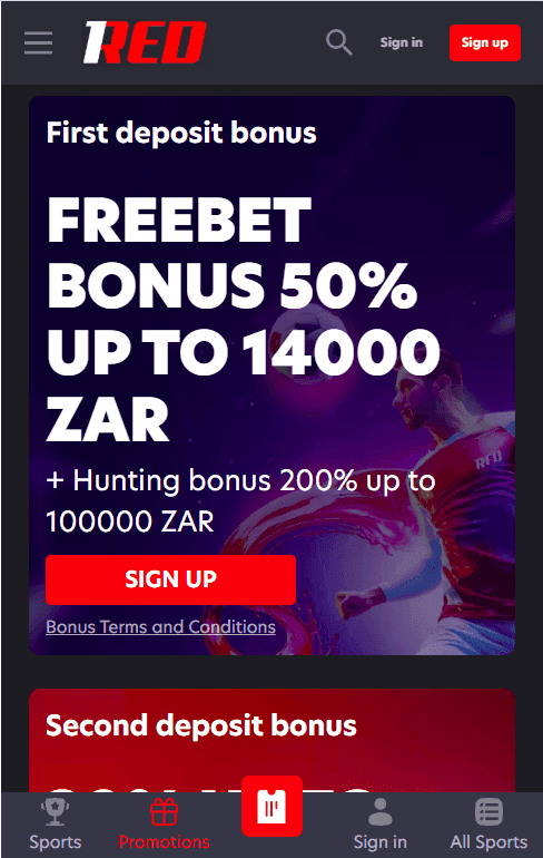 1Red Sports Betting Promotions