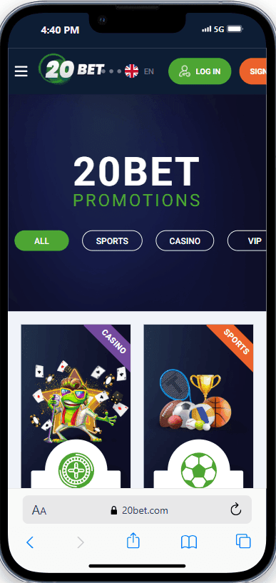 20bet Bonuses & Promotions