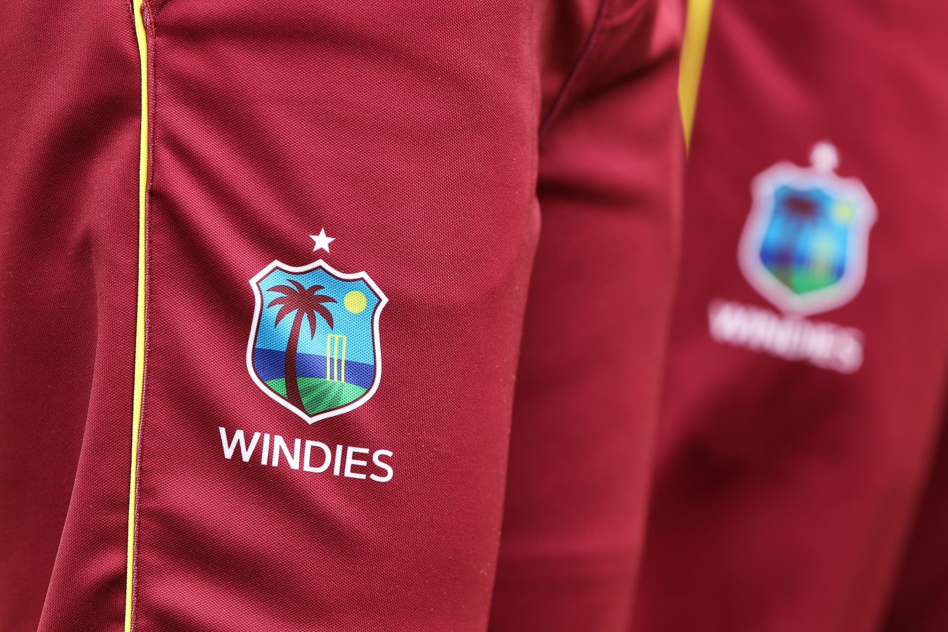 A general view of the West Indies logo during the ICC U19 Cricket World Cup