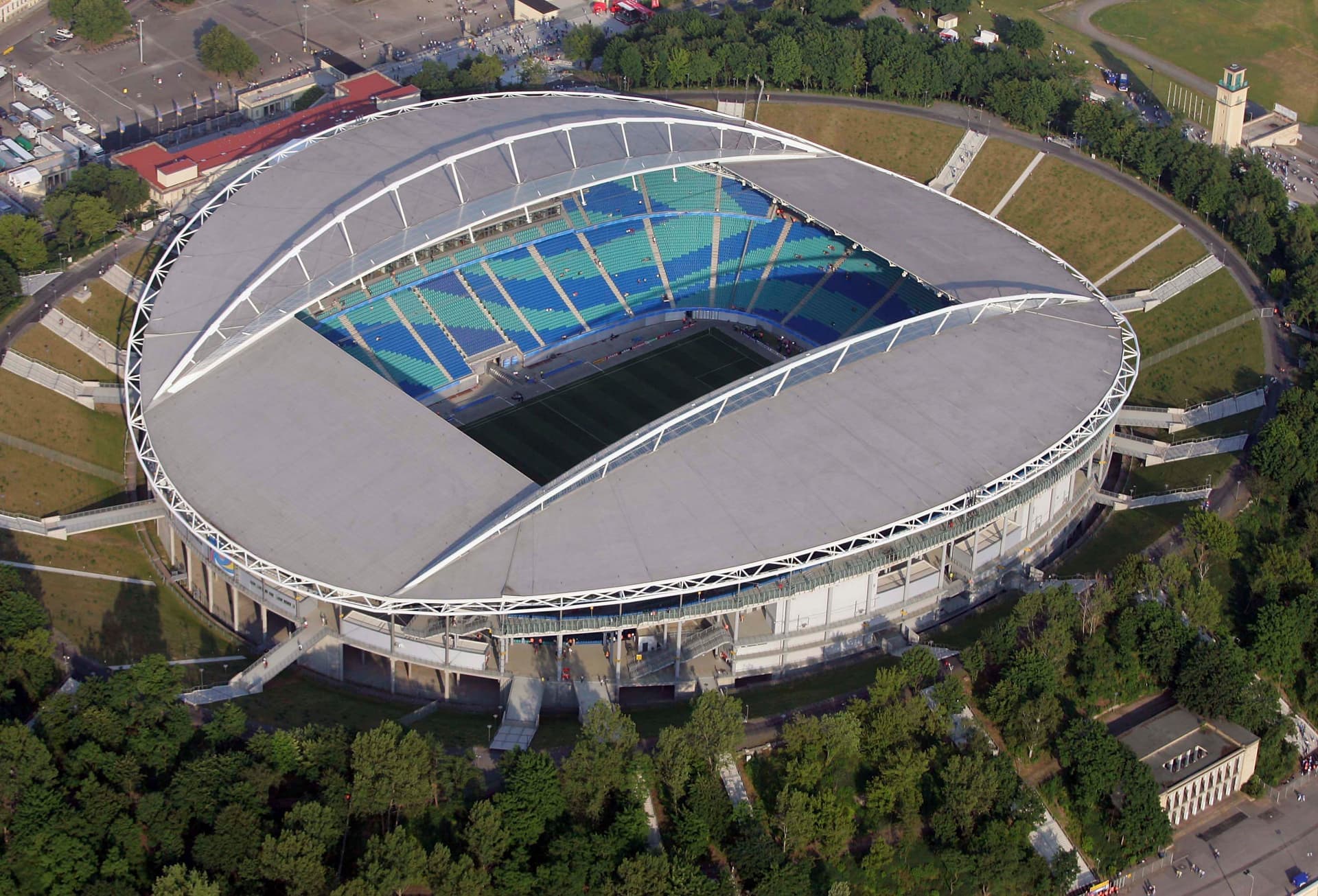 A general view of the Zentral Stadium
