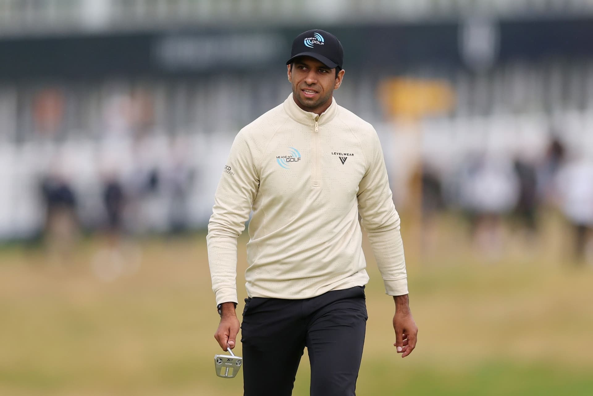 Aaron Rai of England looks on from the first hole during day two of The 153rd Open Championship
