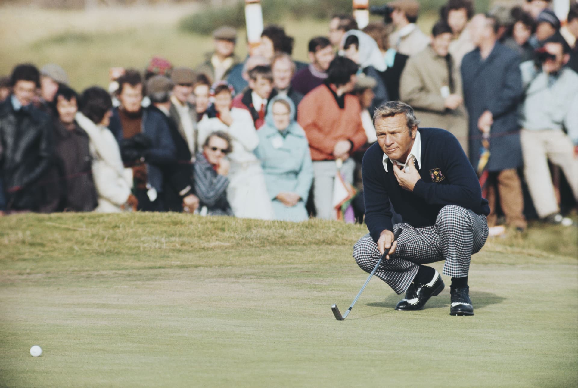 20th Ryder Cup: Arnold Palmer of the United States follows his ball onto the green