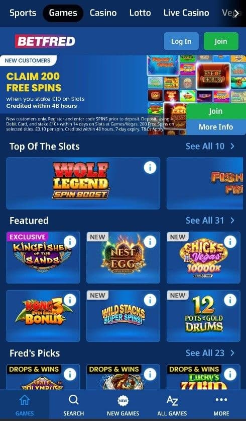 Betfred Casino Review