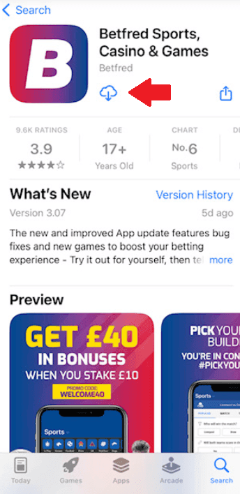 Betfred Mobile App for iOS devices 4.png