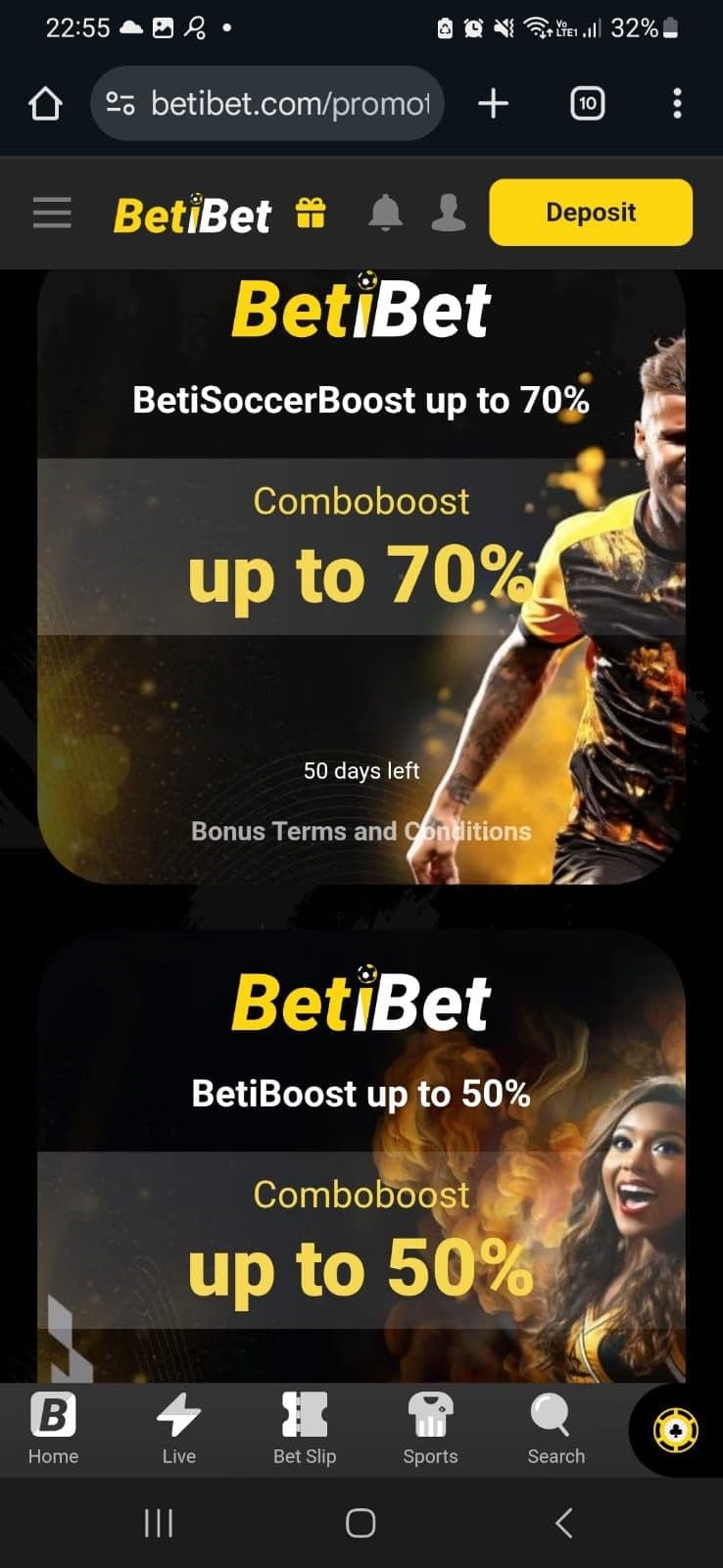 Betibet Sports Betting Promotions