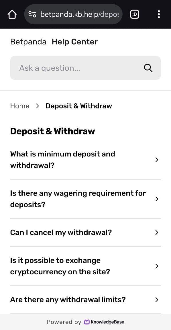 Betpanda Help Desk and FAQs