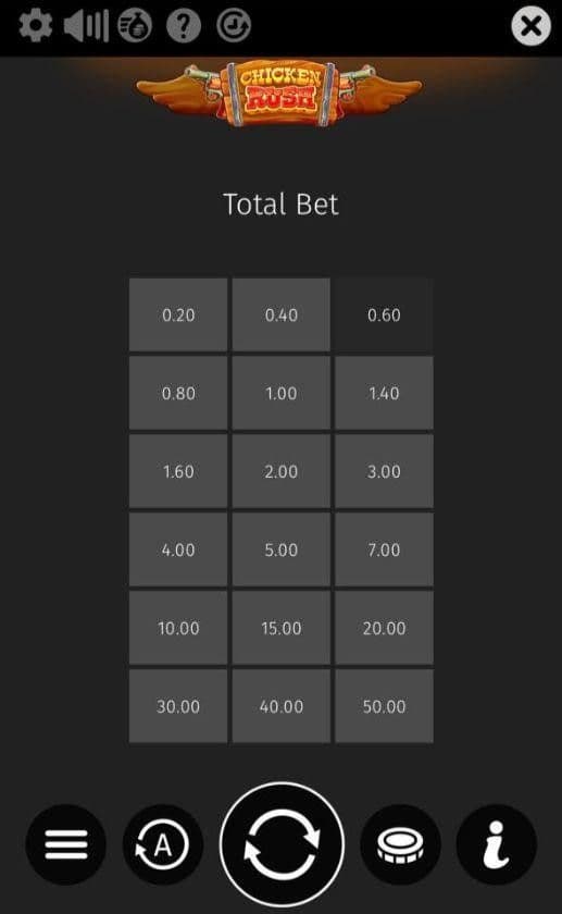 Betting Range chicken rush