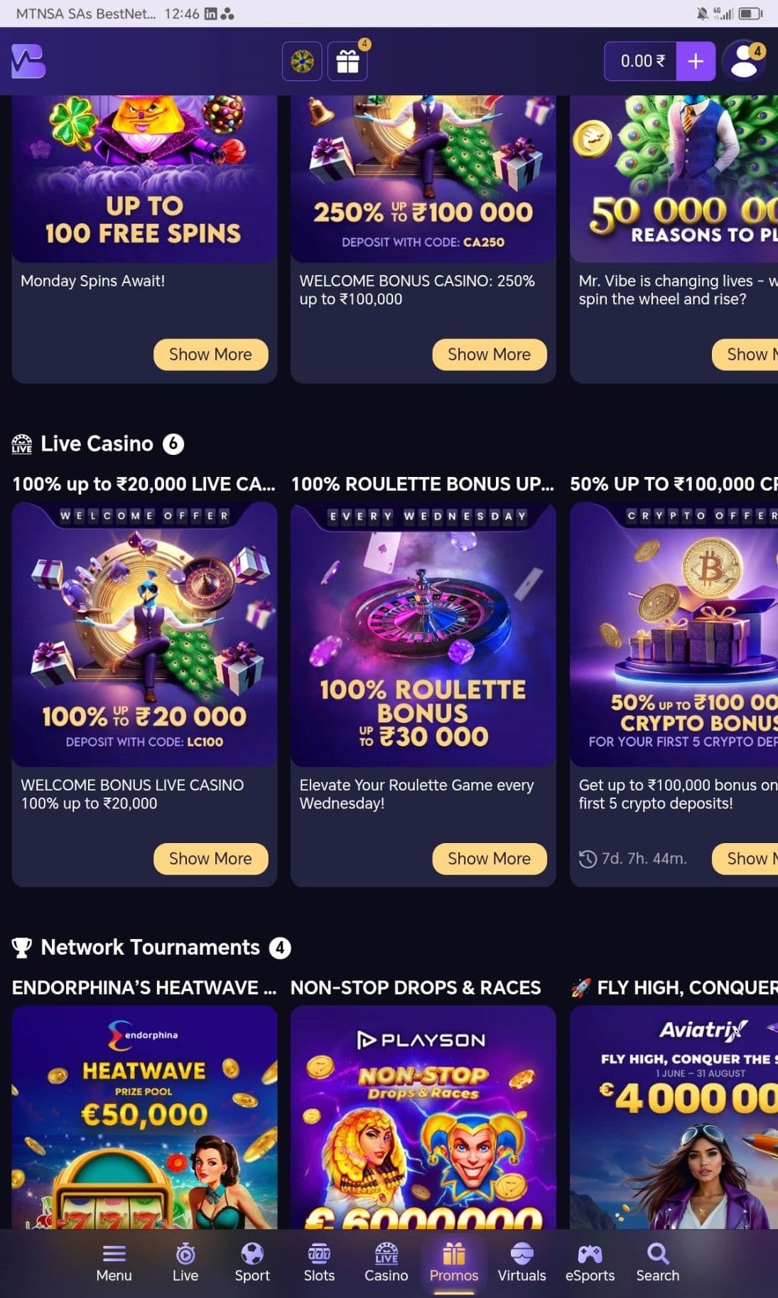 Betvibe Welcome Bonus