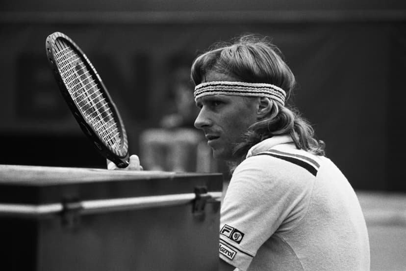 Bjorn Borg from Sweden during the 1979 Roland Garros French Open