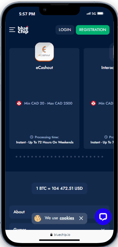 Blue Chip Withdrawal Methods