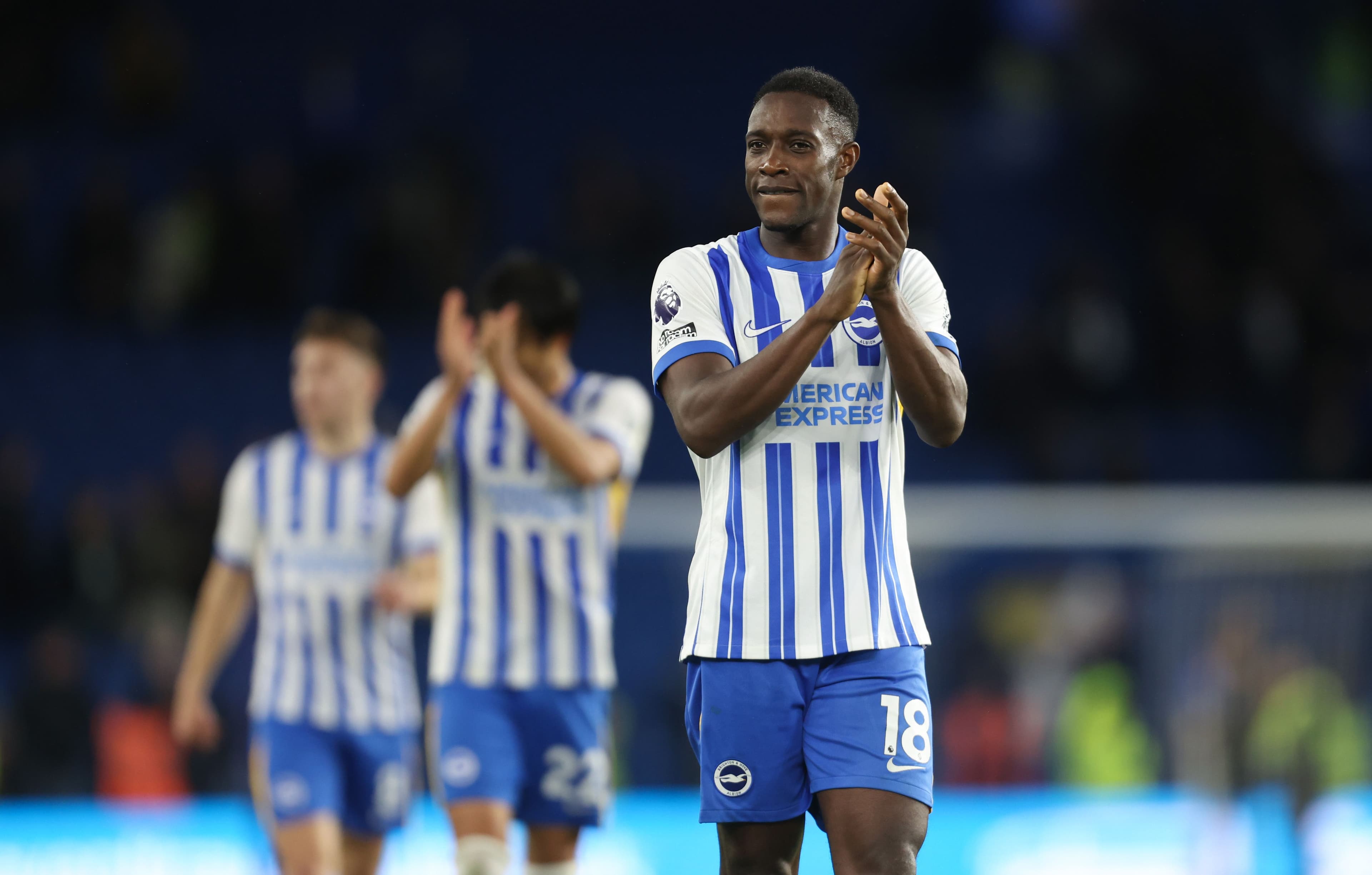 Brighton & Hove Albion's Danny Welbeck applauds the fans.jpg