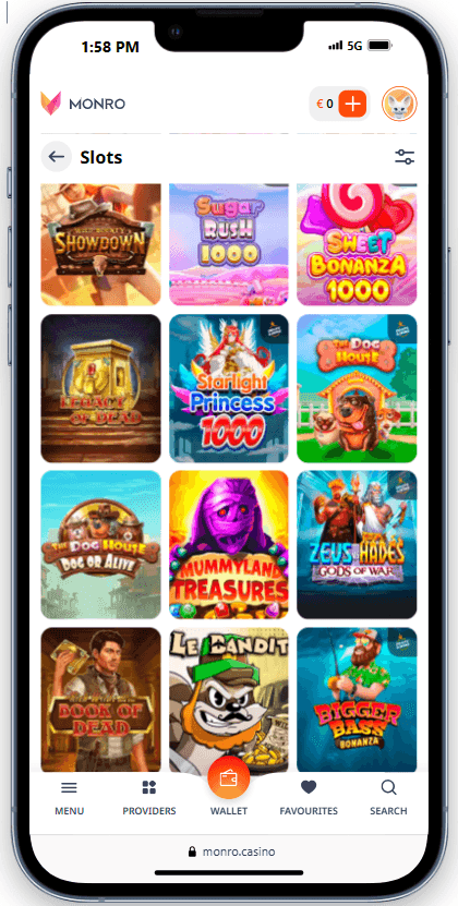 Casino Game Selection