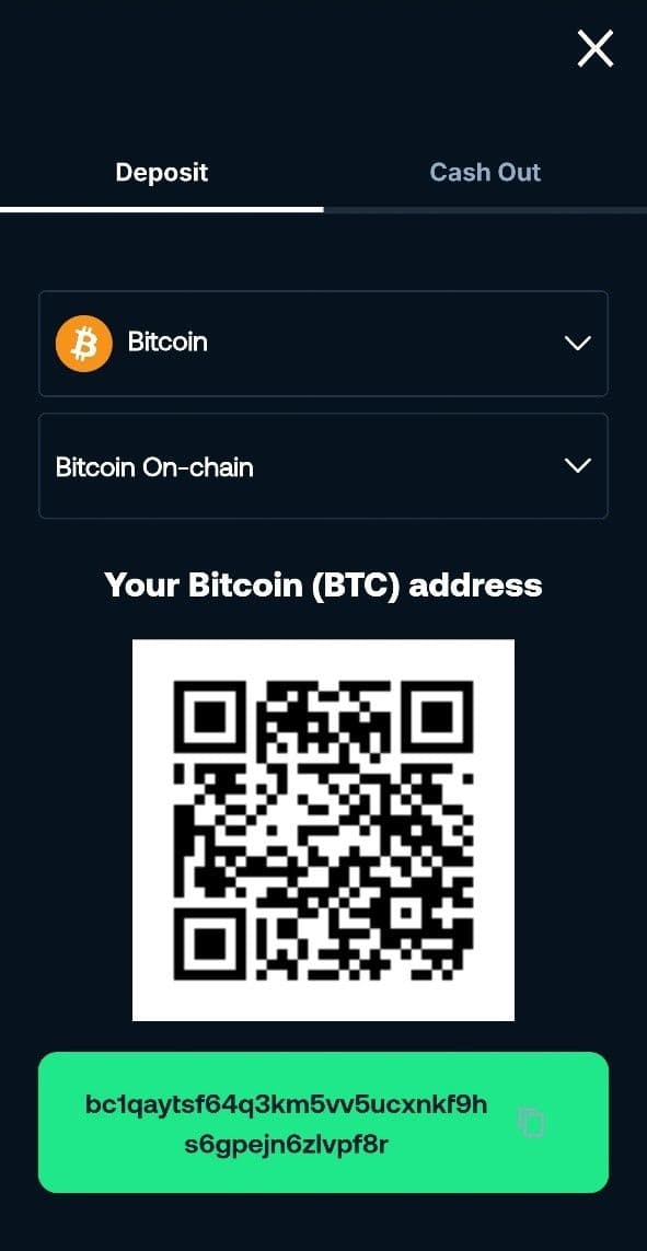 Choose your deposit method Betpanda