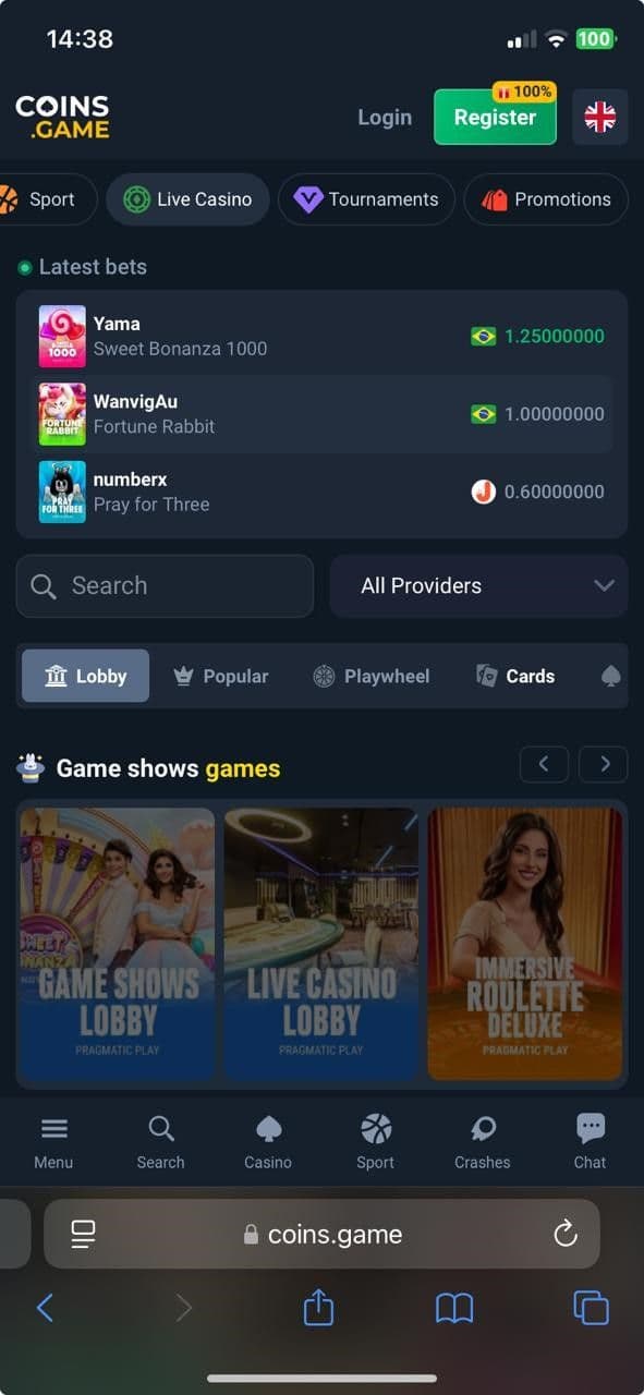 Coins Game Sports Betting Review