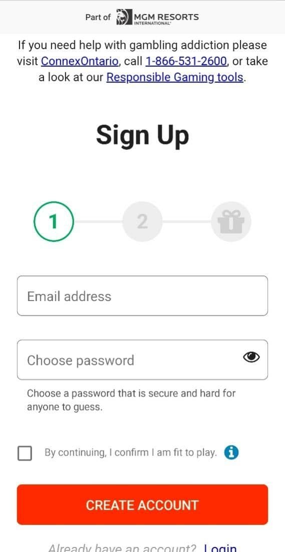 Complete the online registration form and confirm that you have read the terms!