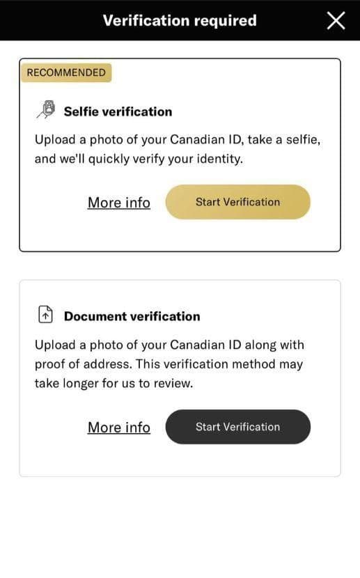 Complete the verification process to finalize your account registration
