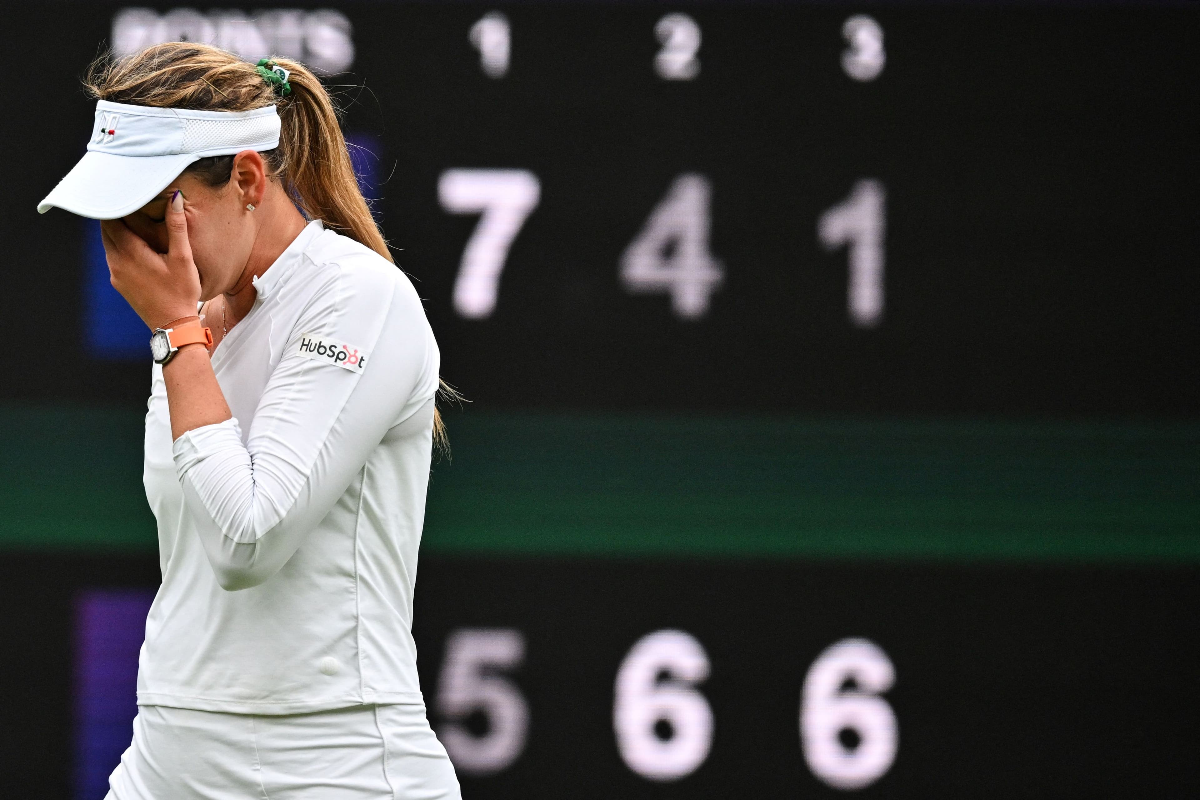 Croatia's Donna Vekic celebrates winning against New Zealand's Lulu Su