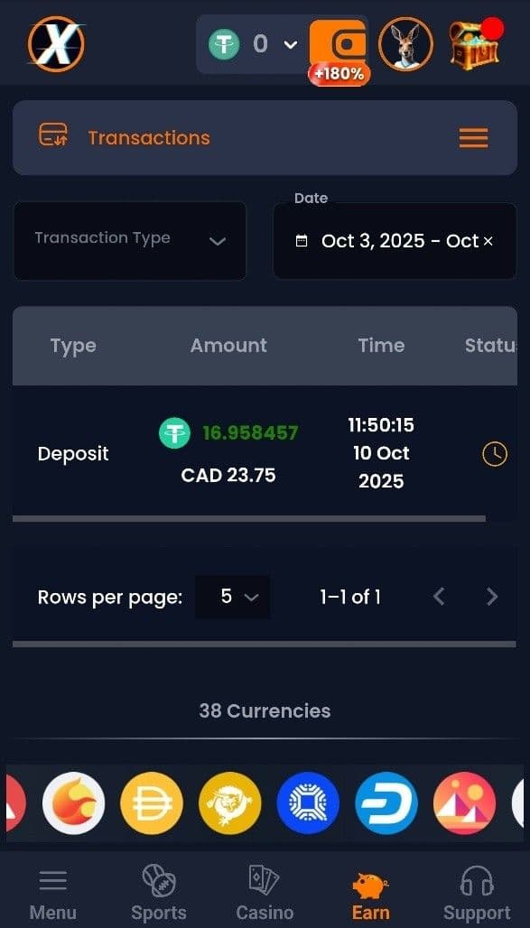 Cryptocurrency Deposits Guide