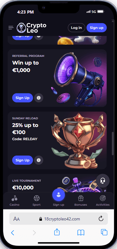 Cryptoleo Casino Promotions