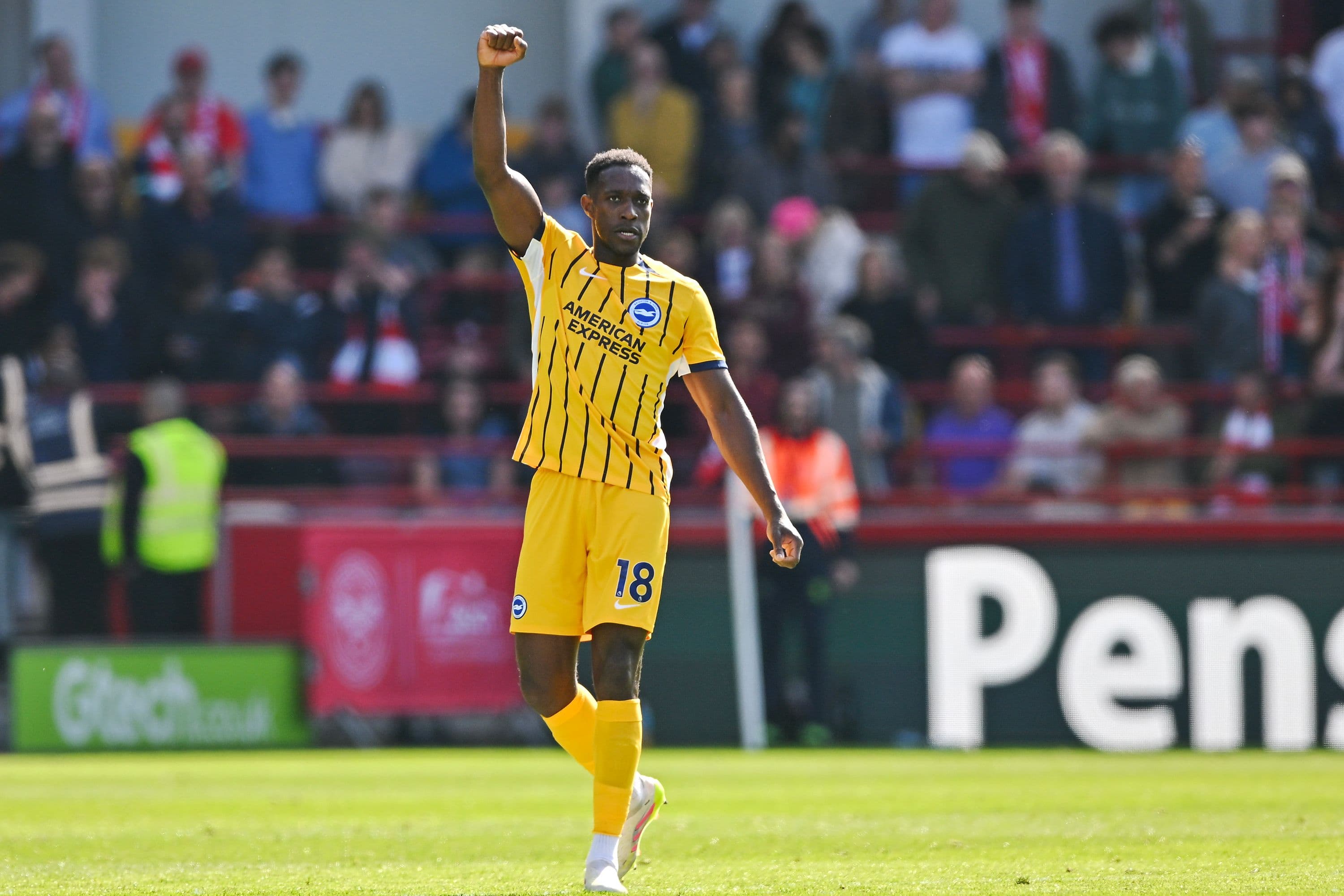 Danny Welbeck of Brighton & Hove Albion celebrates after scoring his team's first goal.jpg