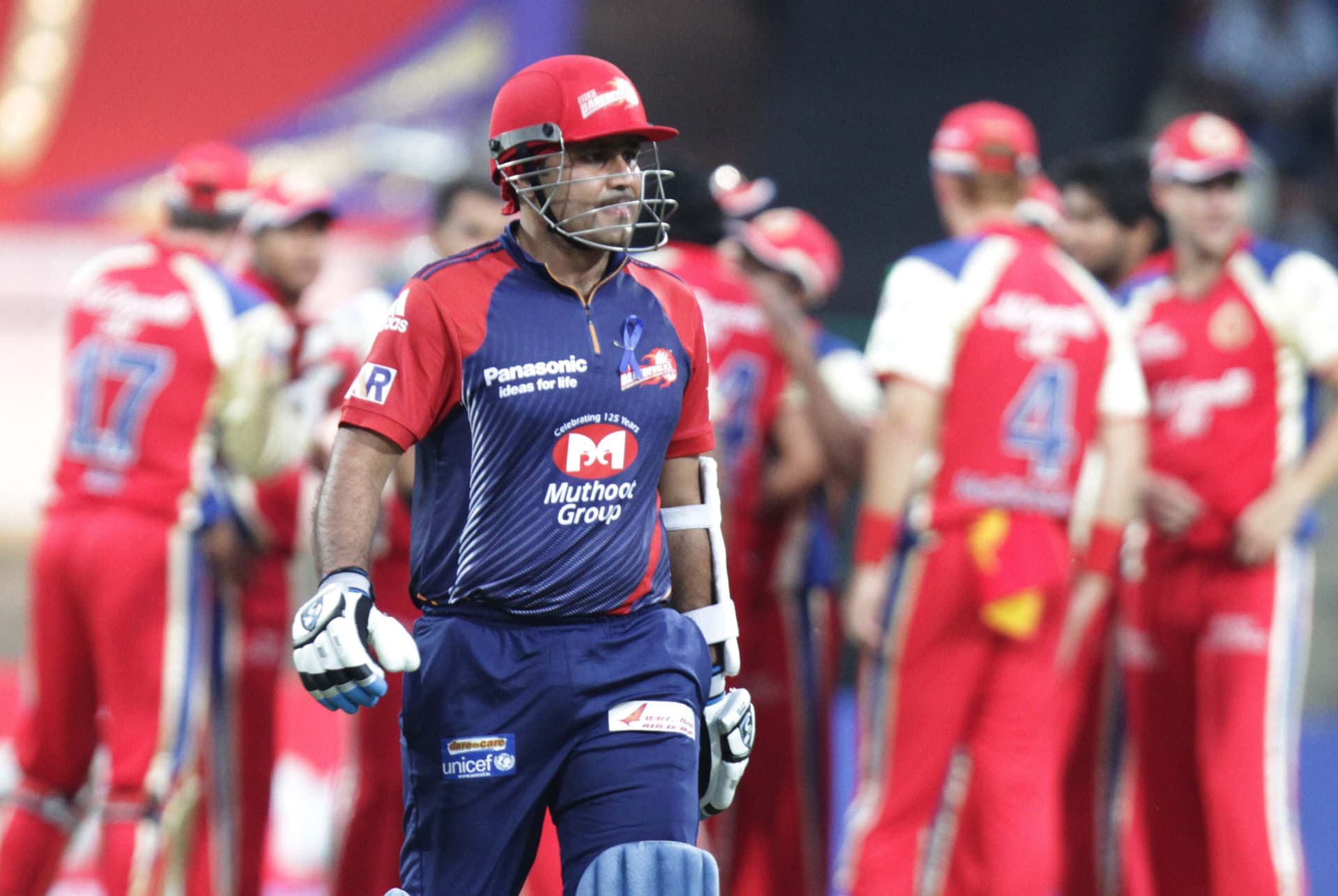 Delhi Daredevil batsman Virender Sehwag