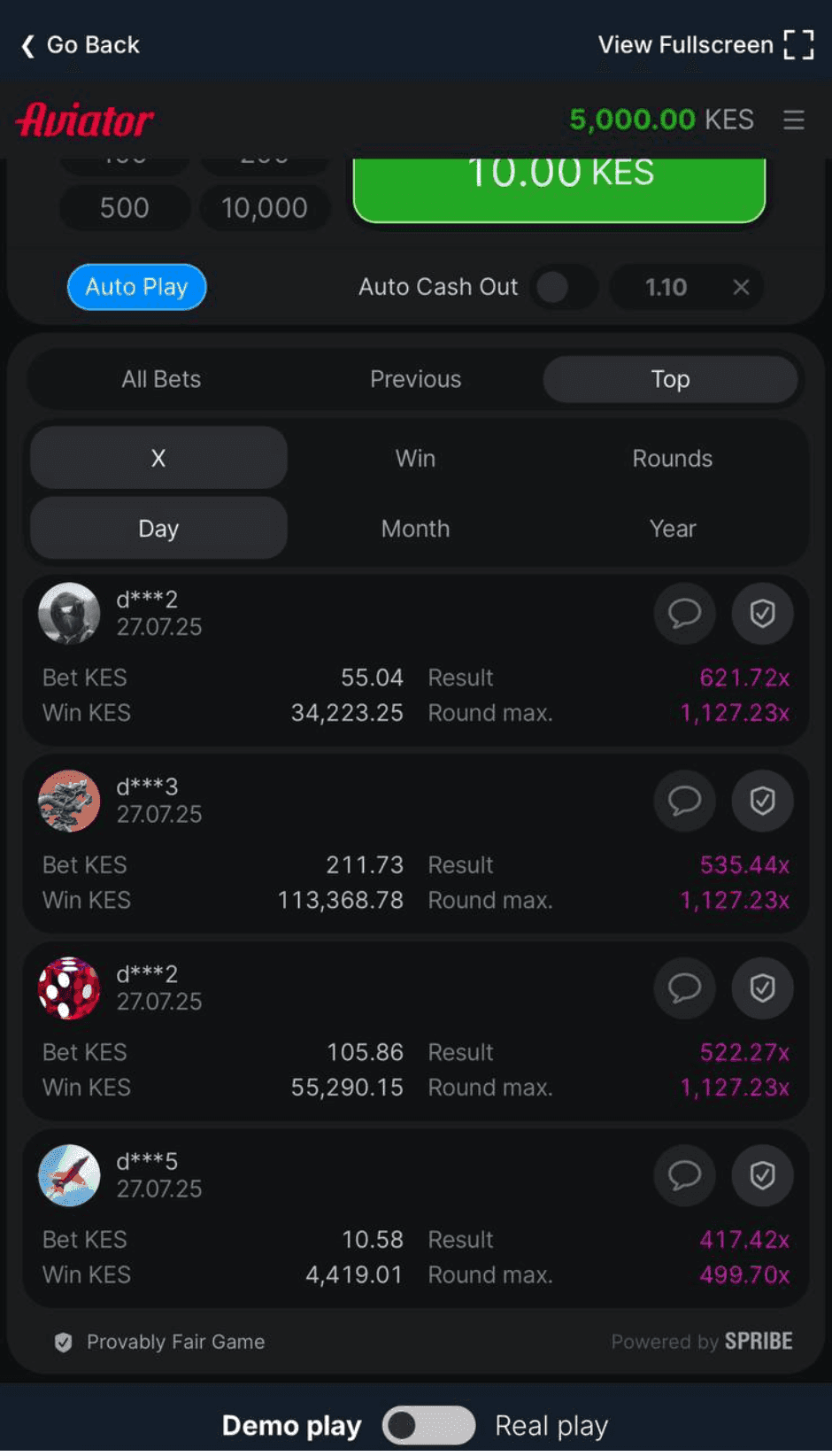 Demo Mode vs Real Mode betika.png