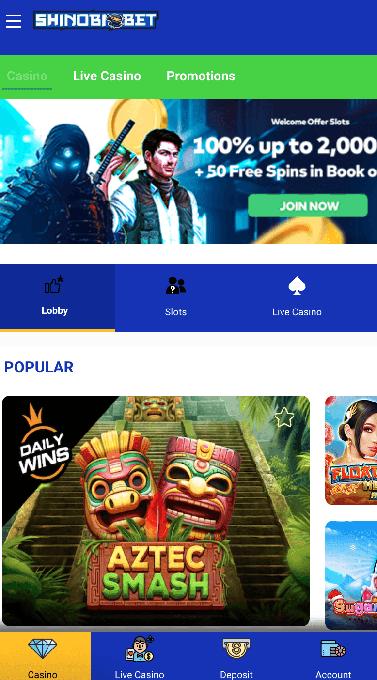 ShinobiBet deposit guide