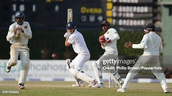England batsman Alastair Cook plays the ball through the slips during the 2nd Test match