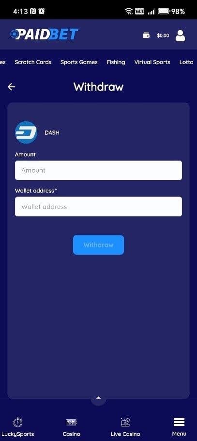 Enter withdrawal amount and destination details.jpg