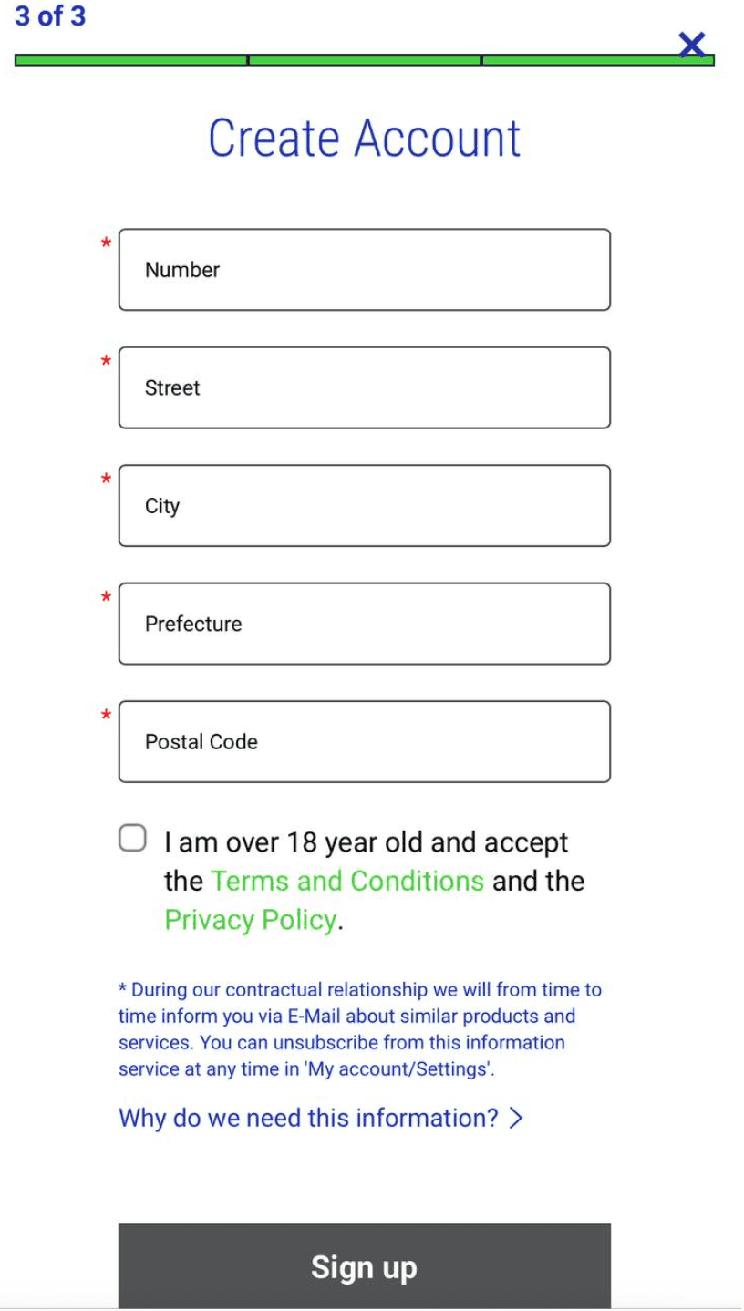 Enter your address details