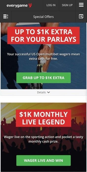Everygame Special Offers